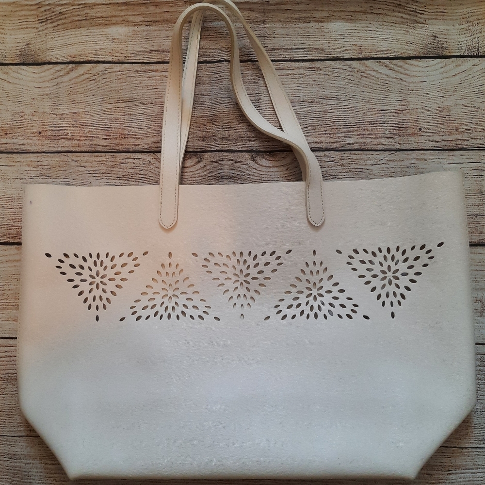 Faux Leather Tote Bag